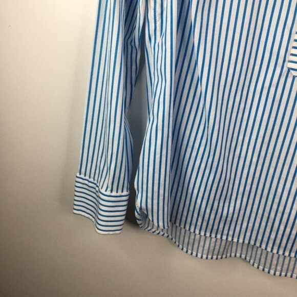 Talbots Wrinkle Resistant Stripe Long Sleeve Top - Picture 6 of 8